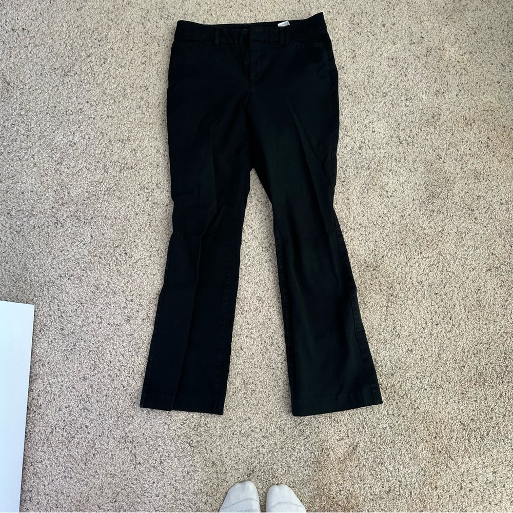 High rise pixie flare old navy pants